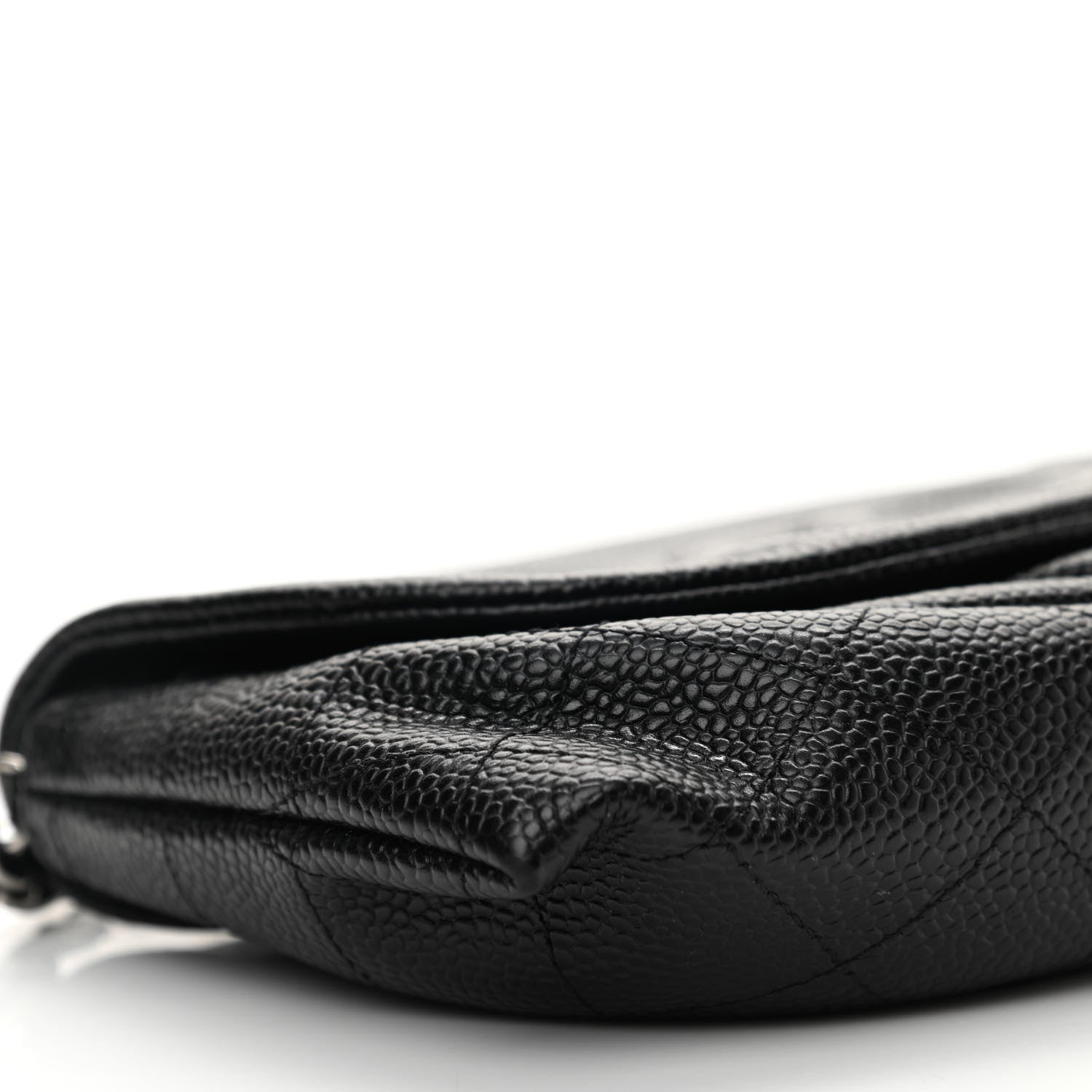 Chanel Caviar Half Moon Wallet On Chain WOC Black 10 of 12