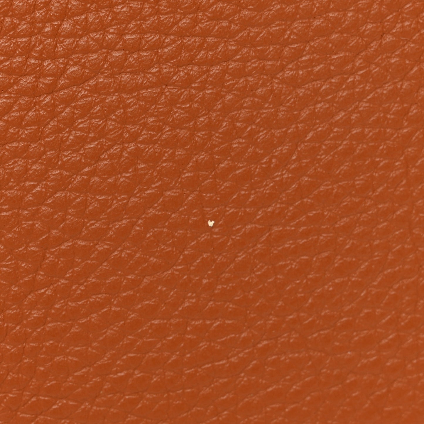 Calfskin Alphabet Flat Pouch Clutch Tan