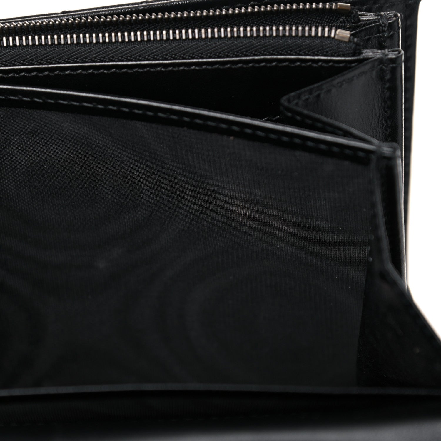 Gucci Calfskin Matelasse GG Marmont Chain Wallet Black 13 of 14