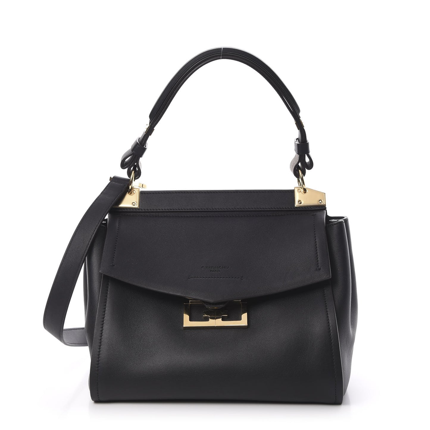 Calfskin Small Mystic Shoulder Bag Black