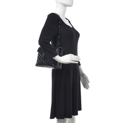Saint Laurent Calfskin Y Quilted Monogram Small Loulou Chain Satchel Black 2 of 6