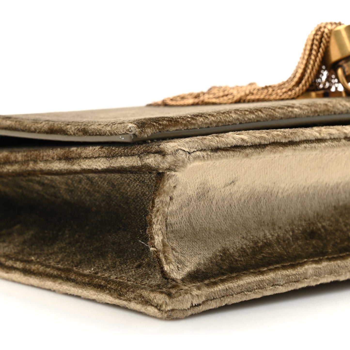 Velvet Kate Tassel Chain Wallet Olive