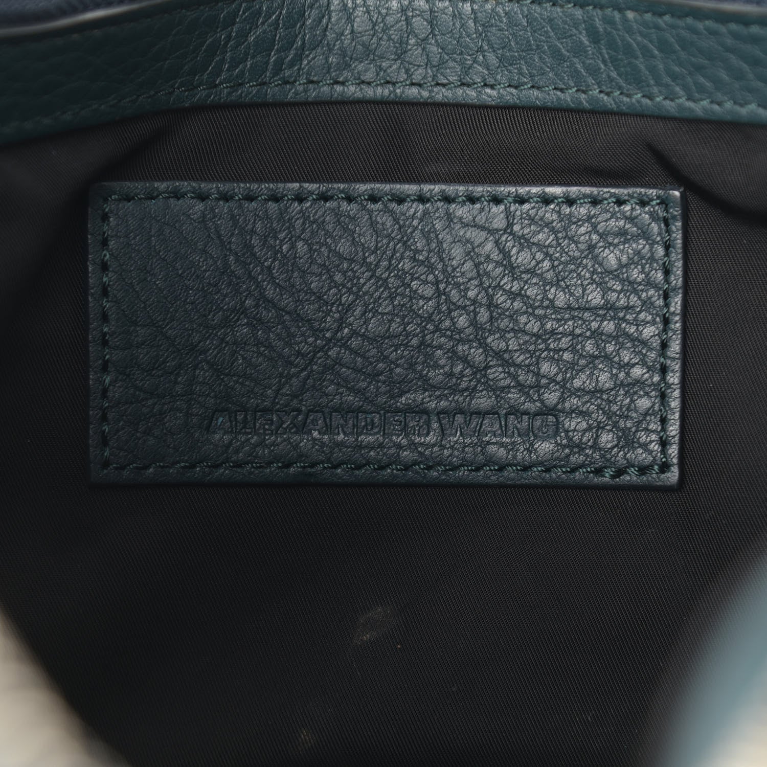 Alexander Wang Pebbled Lambskin Rockie Green Pale Gold Hardware 6 of 9