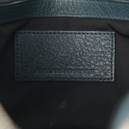 Alexander Wang Pebbled Lambskin Rockie Green Pale Gold Hardware 6 of 9