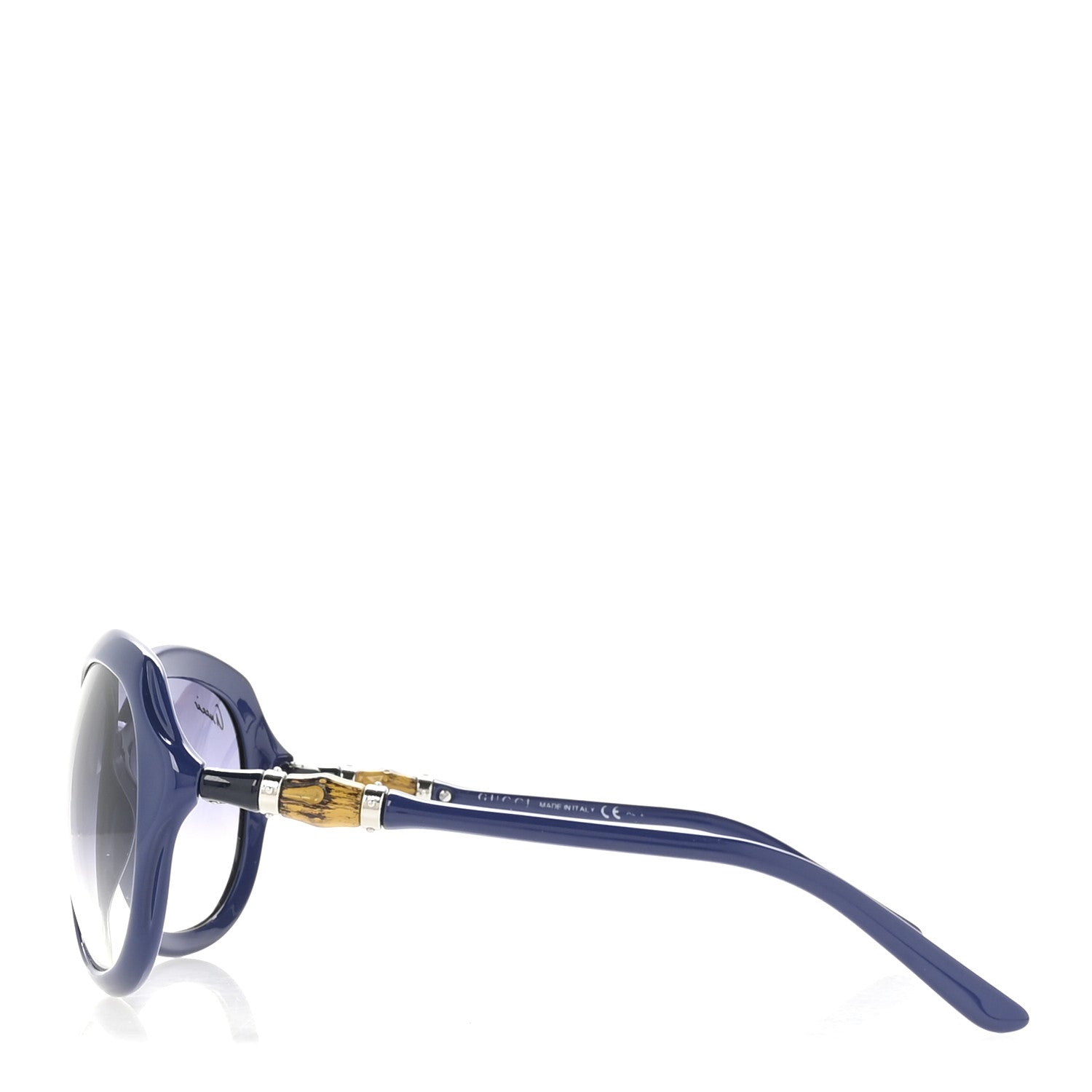 Gucci Bamboo Sunglasses GG 3130/S Blue 3 of 8