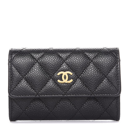 Chanel Caviar Quilted Flap Card Holder Black 1 of 9