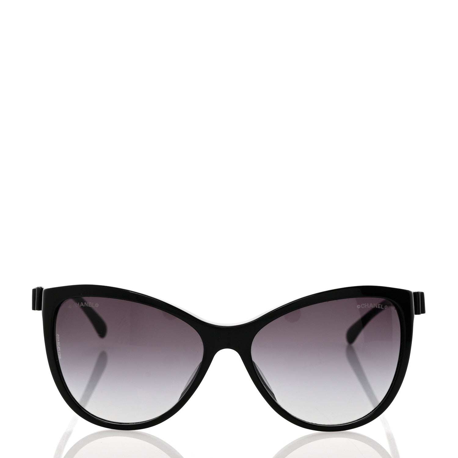 Chanel Acetate CC Bow Sunglasses Black 2 of 8