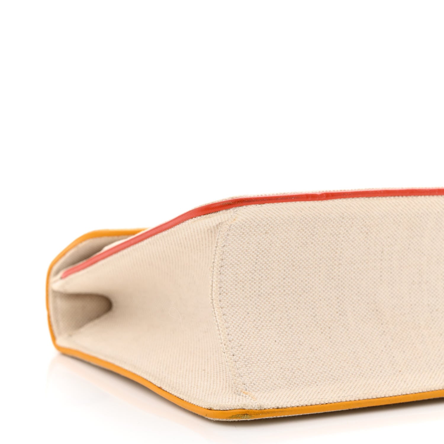 Gucci Linen Canvas Embroidered Small Shoulder Bag White 9 of 12