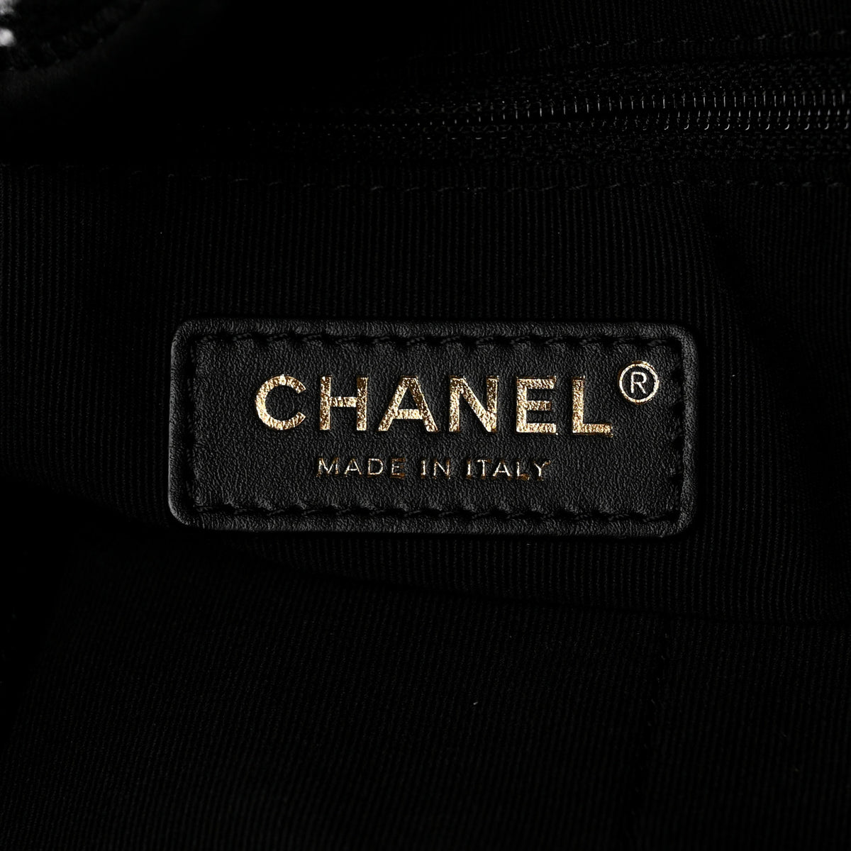 Chanel Tweed Medium Deauville Tote Black White Multicolor 6 of 10