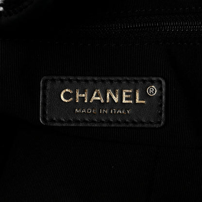 Chanel Tweed Medium Deauville Tote Black White Multicolor 6 of 10