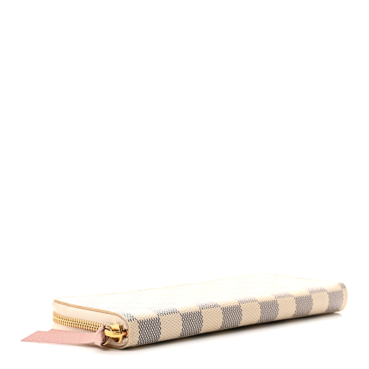 Damier Azur Clemence Wallet Rose Ballerine