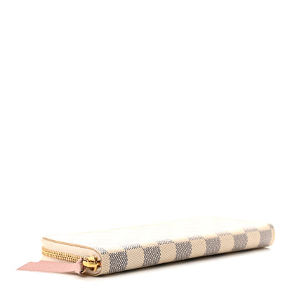 Louis Vuitton Damier Azur Clemence Wallet Rose Ballerine 4 of 6