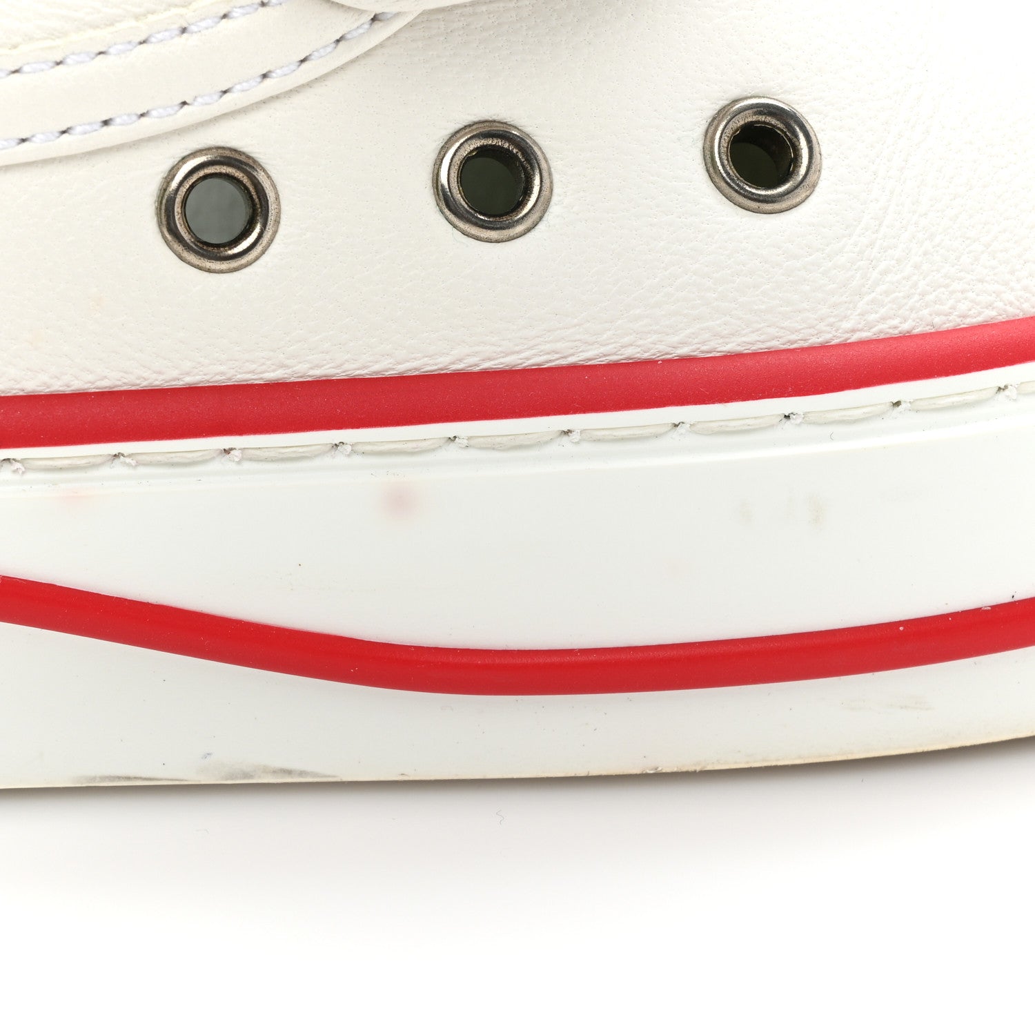 Gucci Glamour Glove Calfskin Web Womens 1977 Tennis Velcro Strap Sneakers 38 Great White 11 of 13