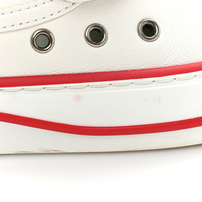 Gucci Glamour Glove Calfskin Web Womens 1977 Tennis Velcro Strap Sneakers 38 Great White 11 of 13