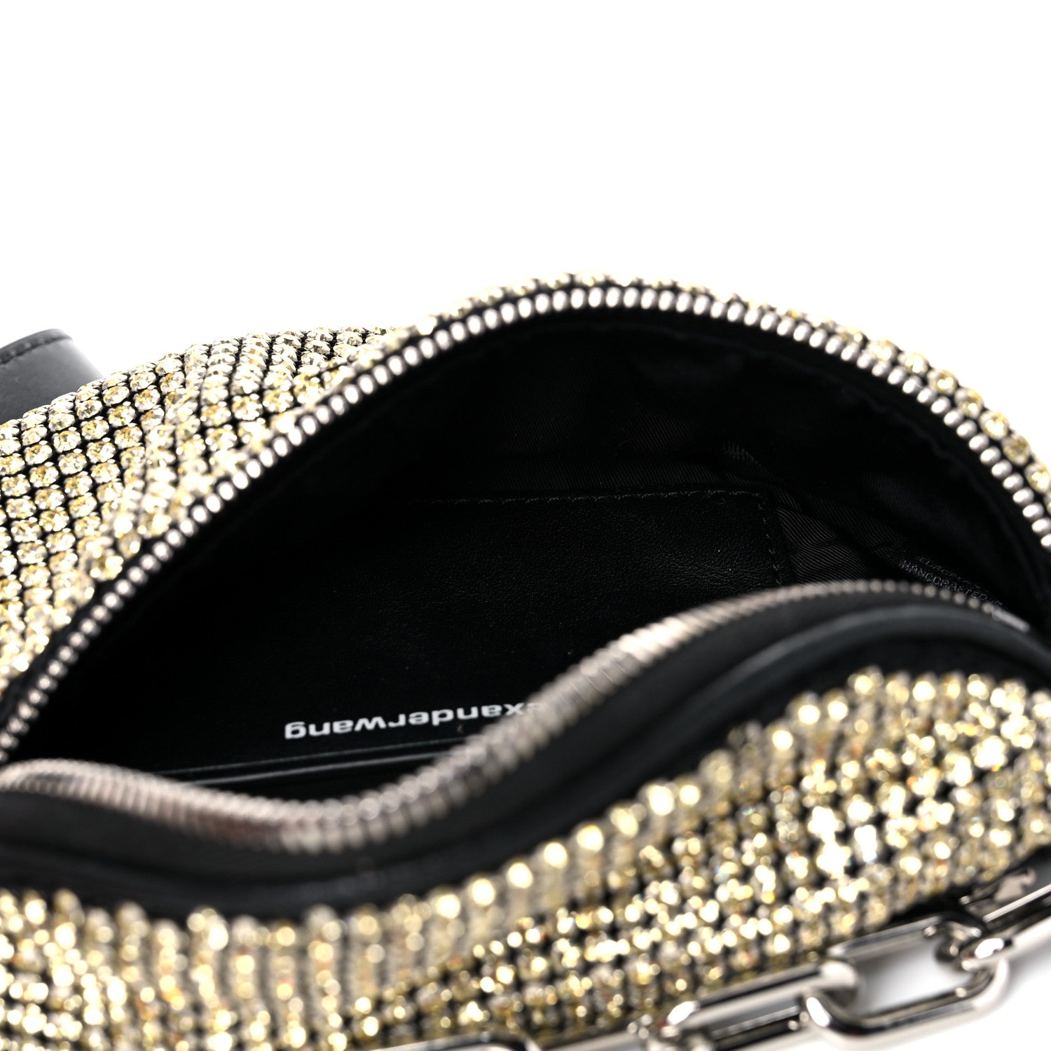 Alexander Wang Rhinestone Mesh Mini Attica Belt Bag Black 5 of 11