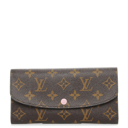 Louis Vuitton Monogram Emilie Wallet Rose Ballerine 1 of 7