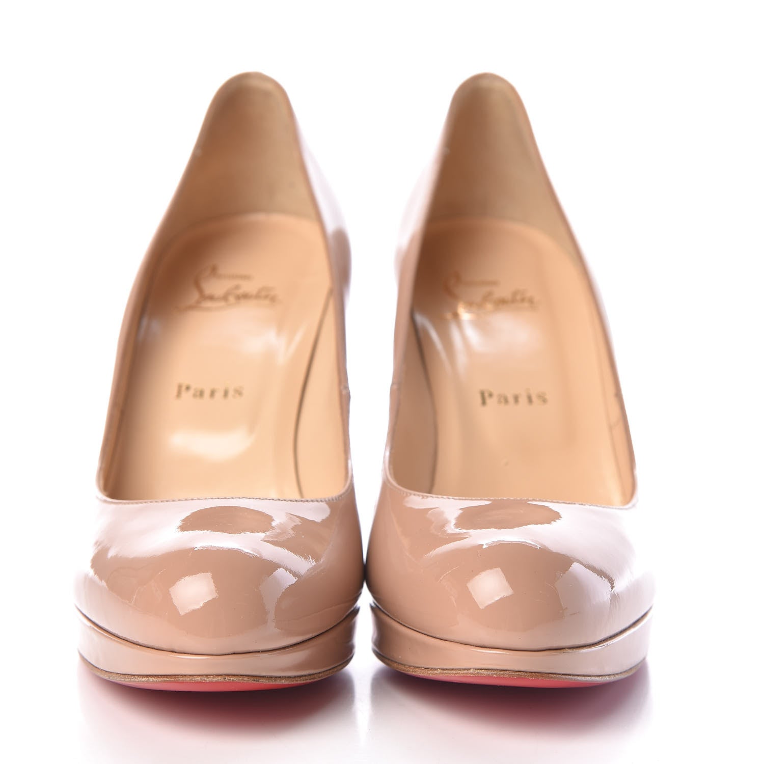 Christian Louboutin Patent New Simple 100 Pumps 39 Nude 2 of 9