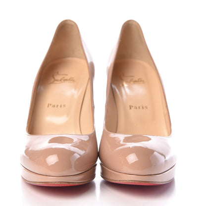 Christian Louboutin Patent New Simple 100 Pumps 39 Nude 2 of 9