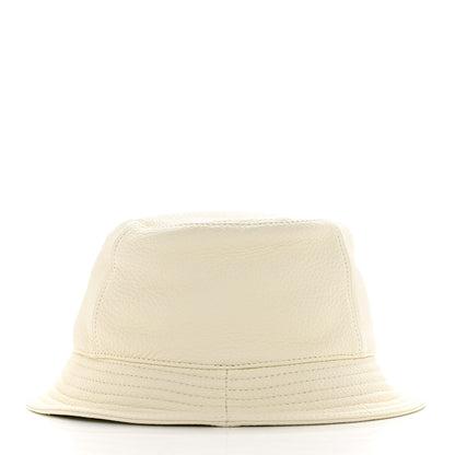 Hermes Cerf Lourd Calvi Bucket Hat 57 White Casse 5 of 7
