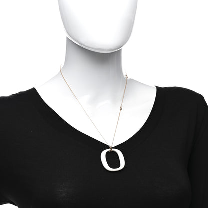 Damiani 18K Pink Gold Diamond White Agate D.Lace Pendant Necklace White 2 of 5