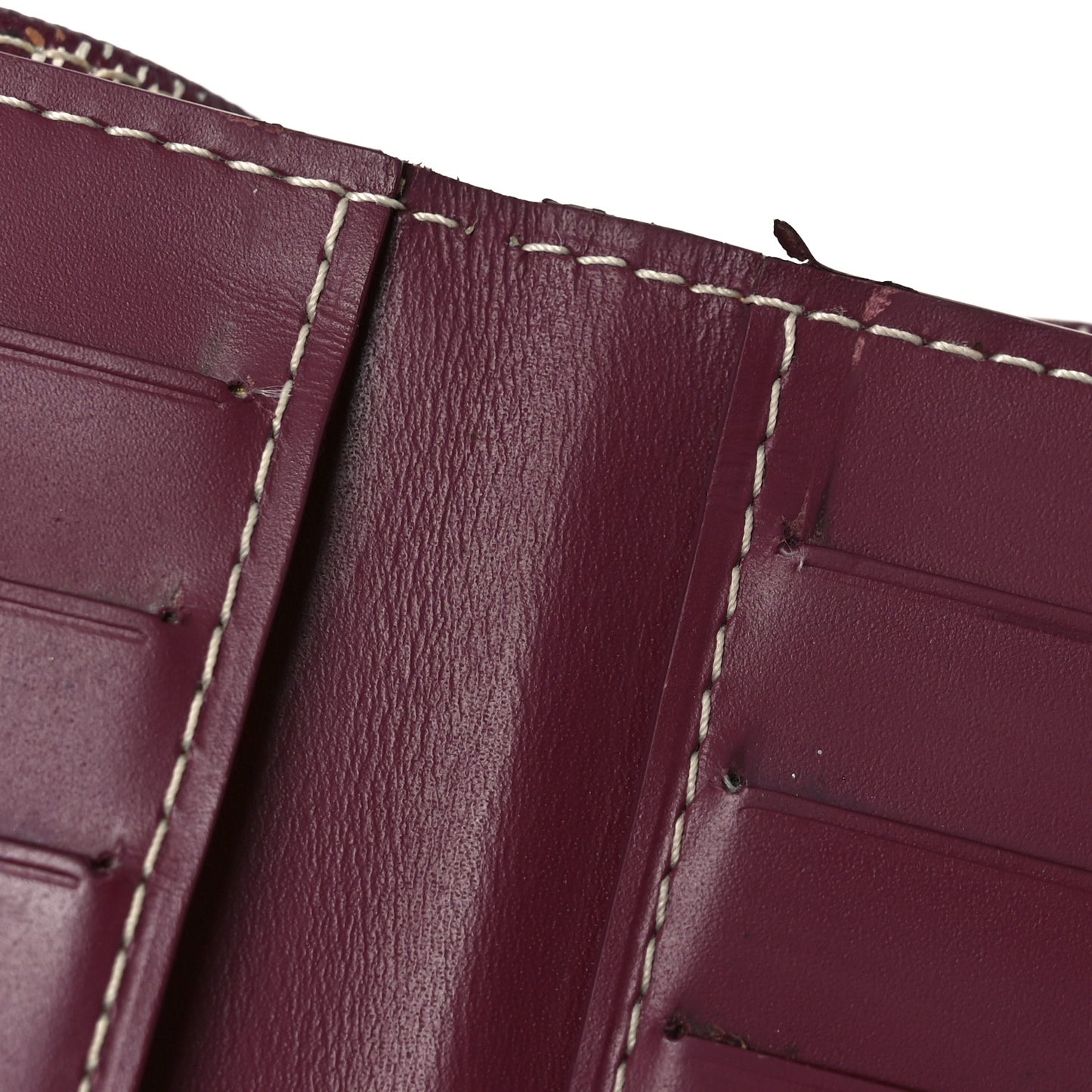 Goyardine Bi-Fold Victoire PM Wallet Burgundy