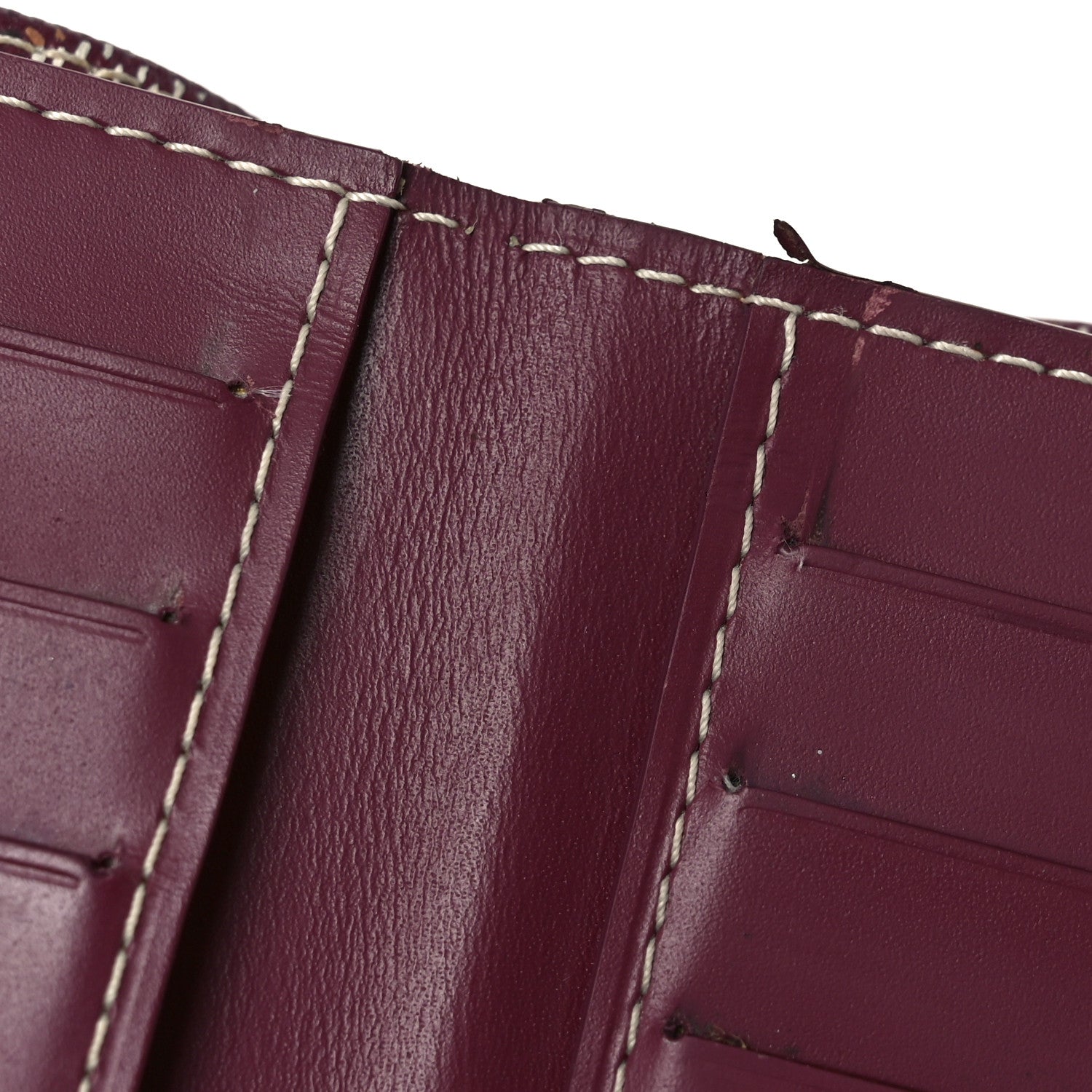 Goyard Goyardine Bi-Fold Victoire PM Wallet Burgundy 8 of 8