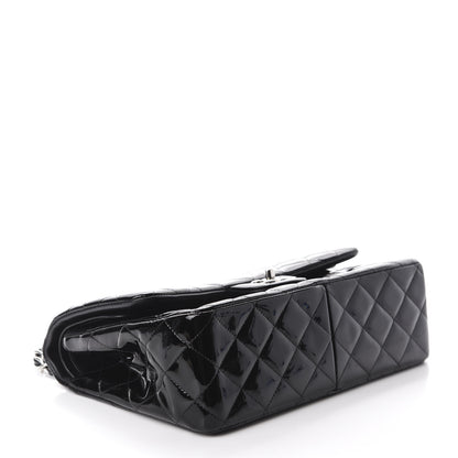 Chanel Patent Quilted Jumbo Double Flap Black 4 of 13