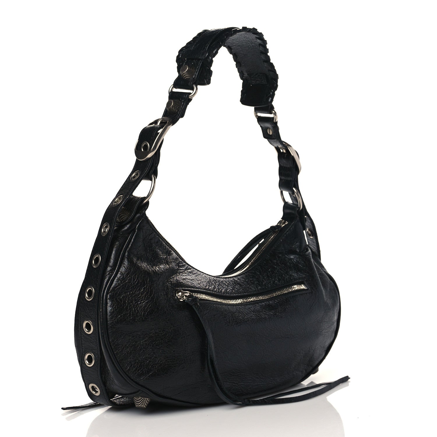 Balenciaga Agneau Arena Small Le Cagole Shoulder Bag Black 3 of 10