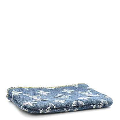Louis Vuitton LOUIS VUITTON Monogram Denim Key Pouch Blue 4 of 6