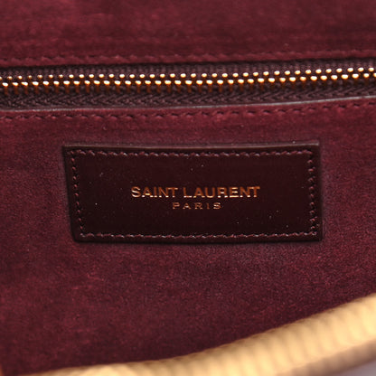 Saint Laurent Calfskin Classic Duffle 6 Amarena 10 of 17