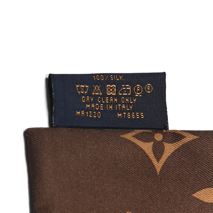 Louis Vuitton Silk Monogram Confidential Bandeau Brown 5 of 5