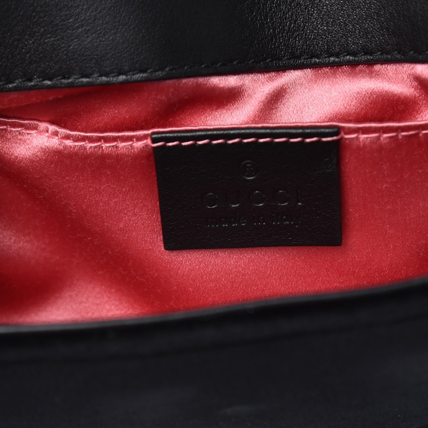 Velvet Matelasse Mini GG Marmont Shoulder Bag Black