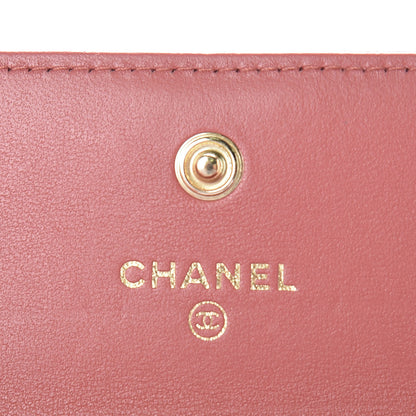 Chanel Lambskin Quilted Boy Card Holder Wallet Rosewood 8 of 11