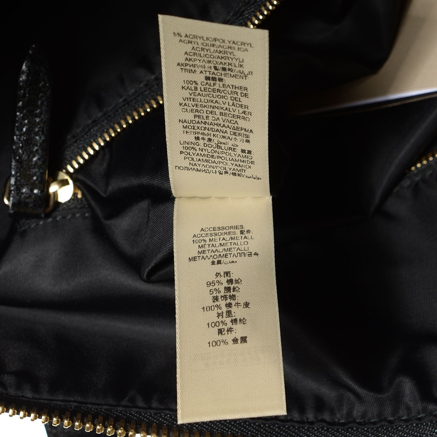 Beat Check Bridle Calfskin Nylon Medium Landscape Lynher Tote Charcoal