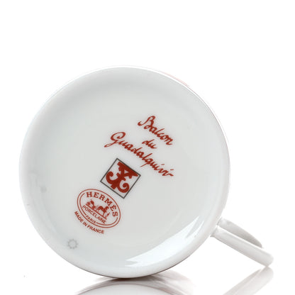 Hermes Porcelain Balcon du Guadalquivir Coffee Cup and Saucer Set of 2 3 of 6