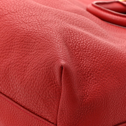 Prada Vitello Daino Shopping Tote Fuoco 17 of 17