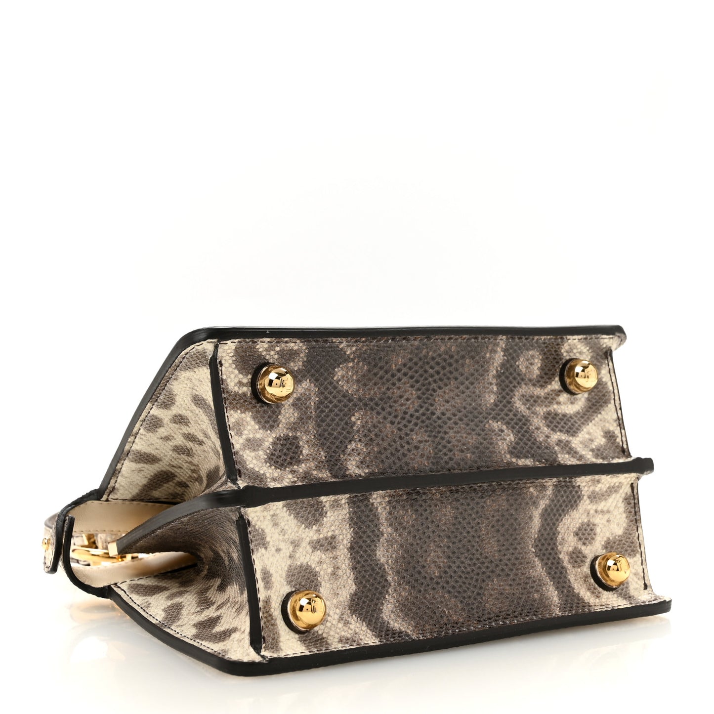Lizard Togo Lucido Petite Peekaboo I SEE U Satchel Multicolor