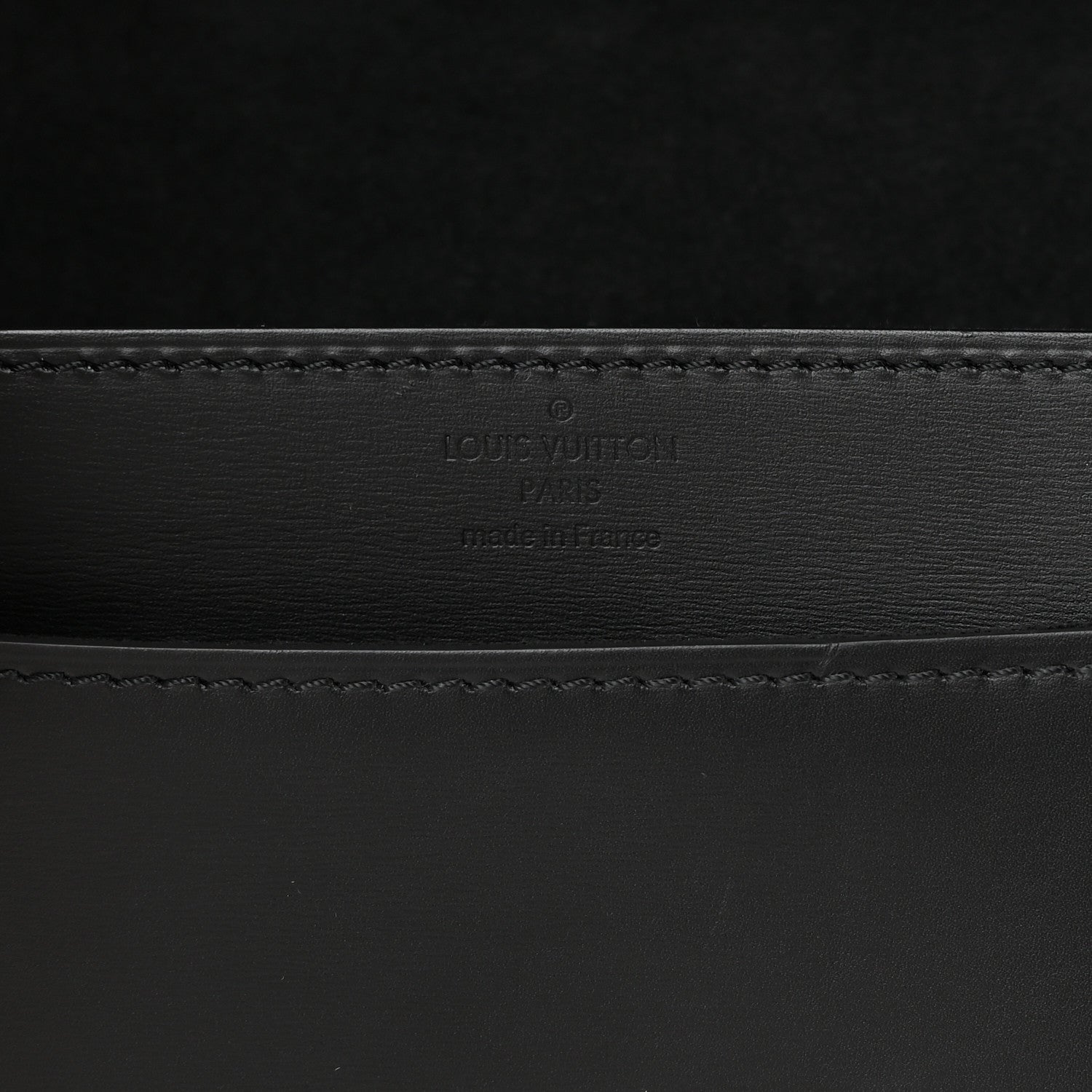 Louis Vuitton Calfskin Chain Louise GM NM Black 6 of 12