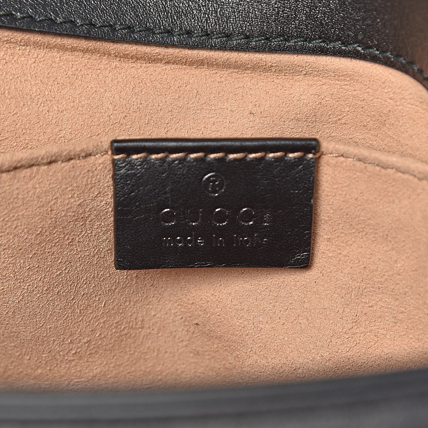 Calfskin Matelasse Pearly GG Marmont Chain Belt Bag Black