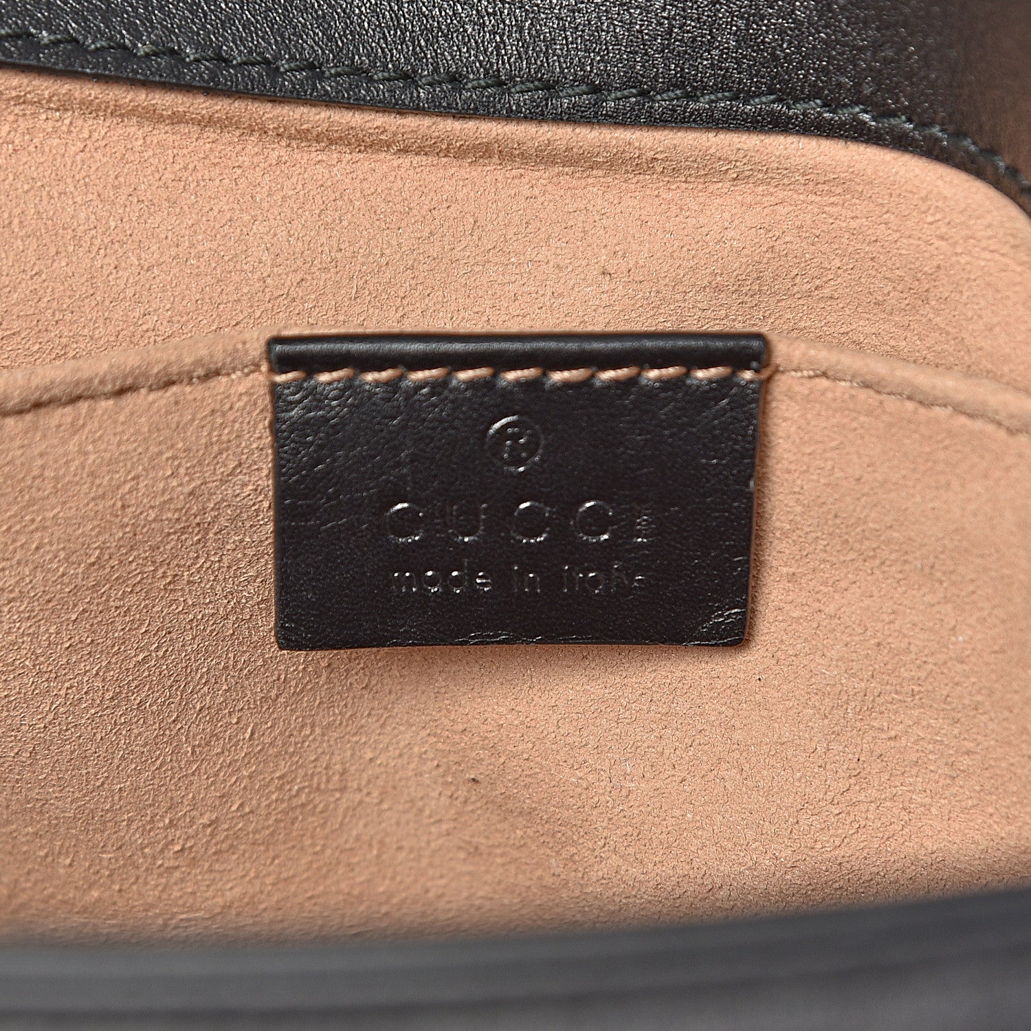 Gucci Calfskin Matelasse Pearly GG Marmont Chain Belt Bag Black 6 of 13