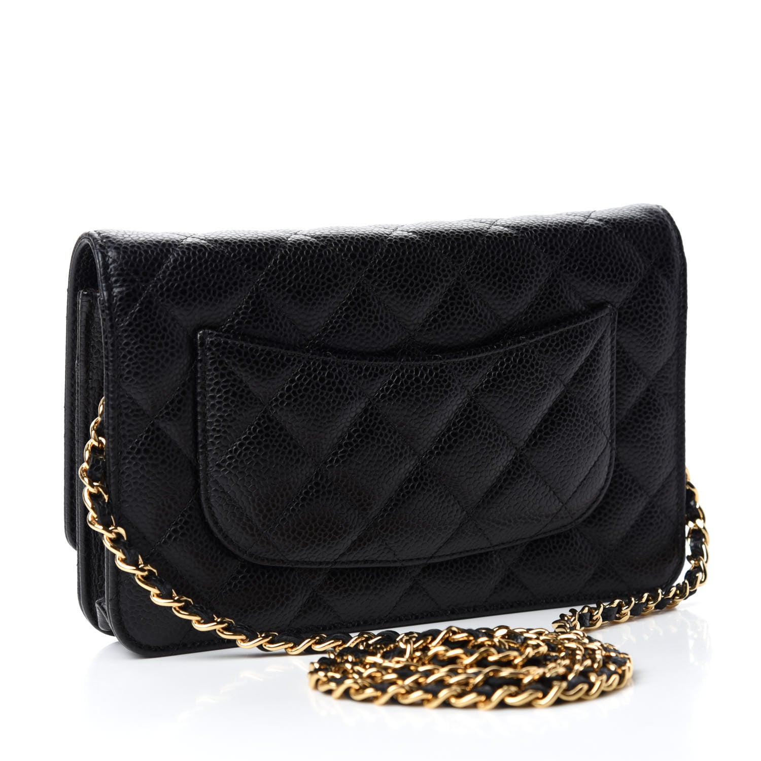 Chanel Caviar Quilted Wallet On Chain WOC Black 3 of 13