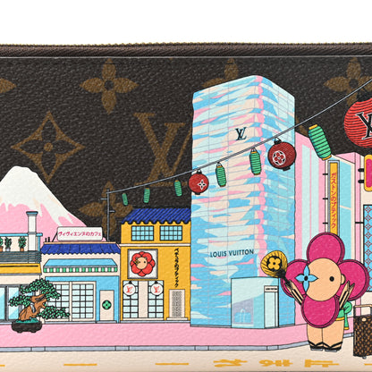 Louis Vuitton Damier Ebene 2022 Christmas Animation Toyko Zippy Wallet 7 of 9