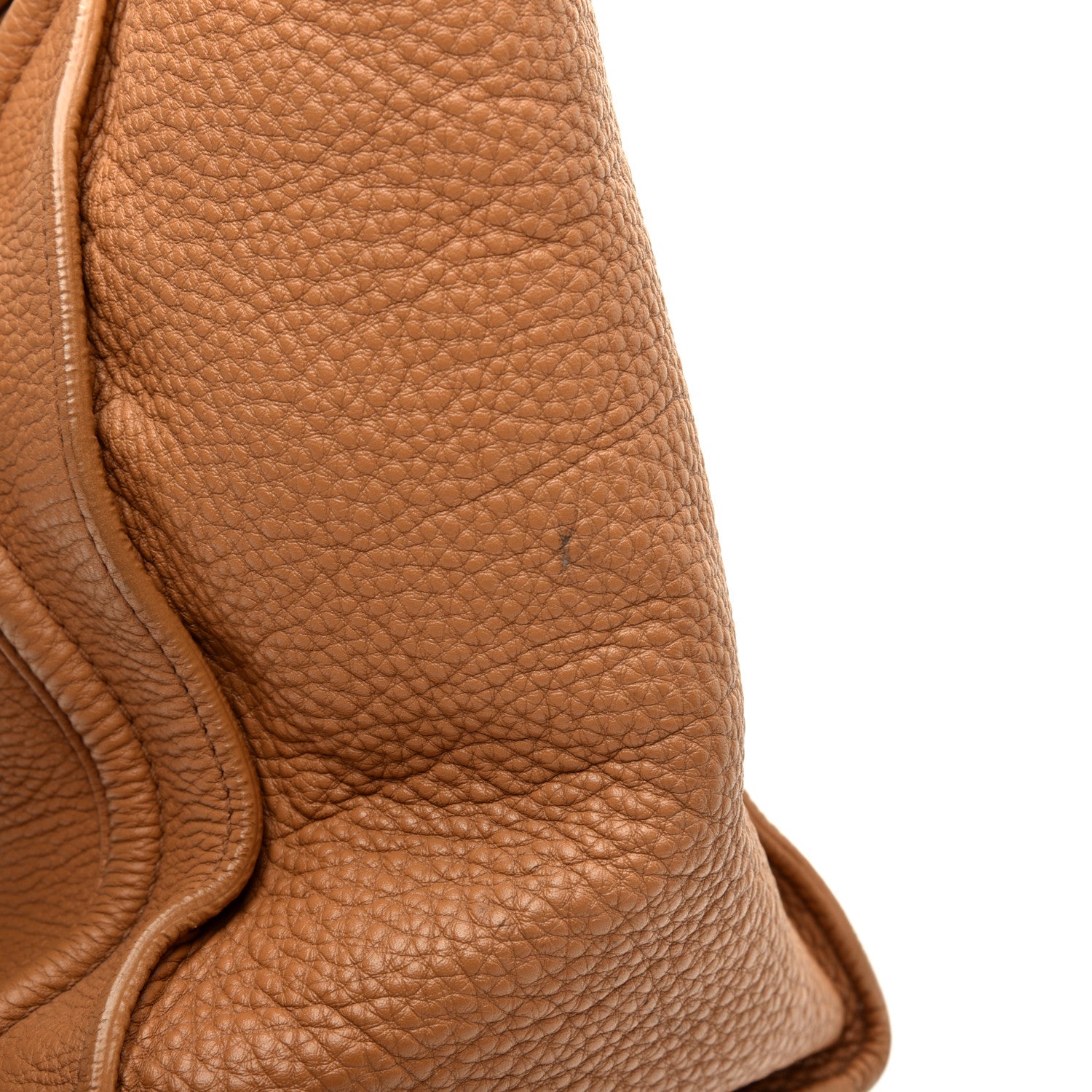 Celine Drummed Calfskin Mini Luggage Camel 12 of 13