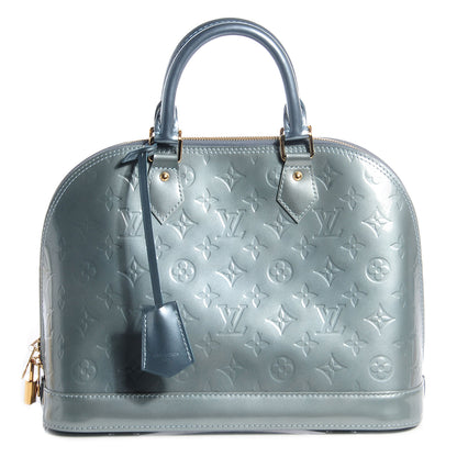 Louis Vuitton Vernis Alma PM Blue Givre 1 of 7