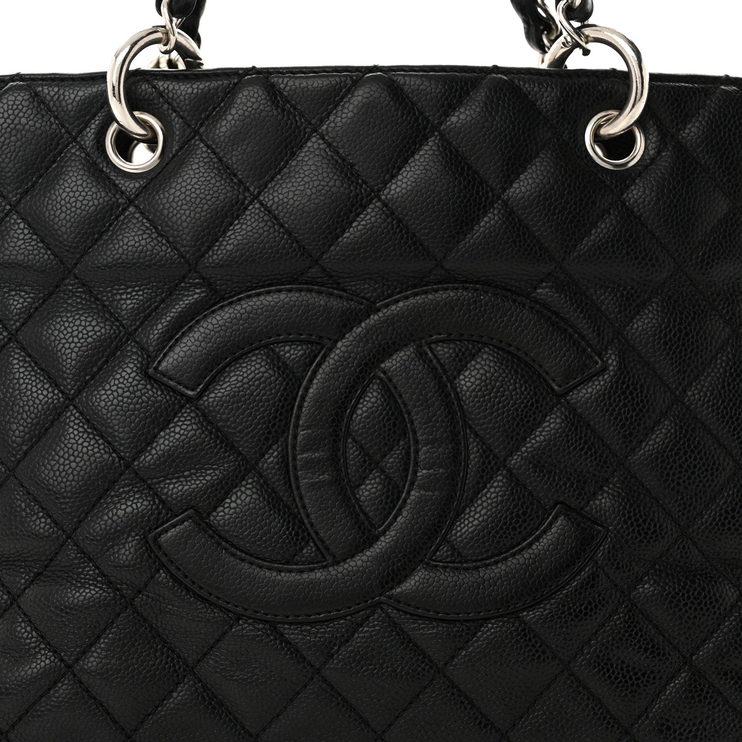 Chanel Caviar Quilted Grand Shopping Tote GST Black 9 of 16