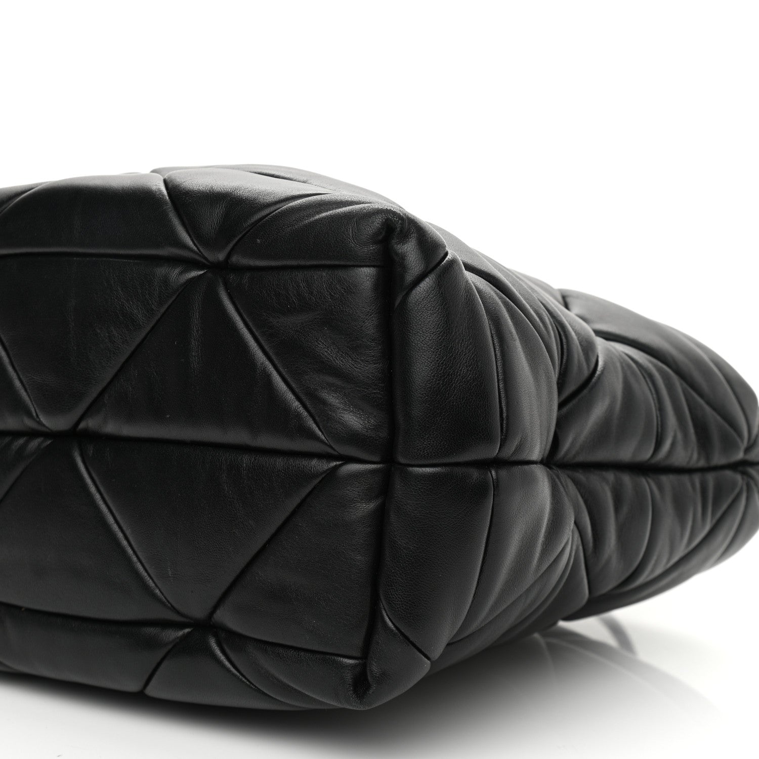 Prada Nappa Re-Nylon Triangle Quilted Patchwork System Tote Black 6 of 10