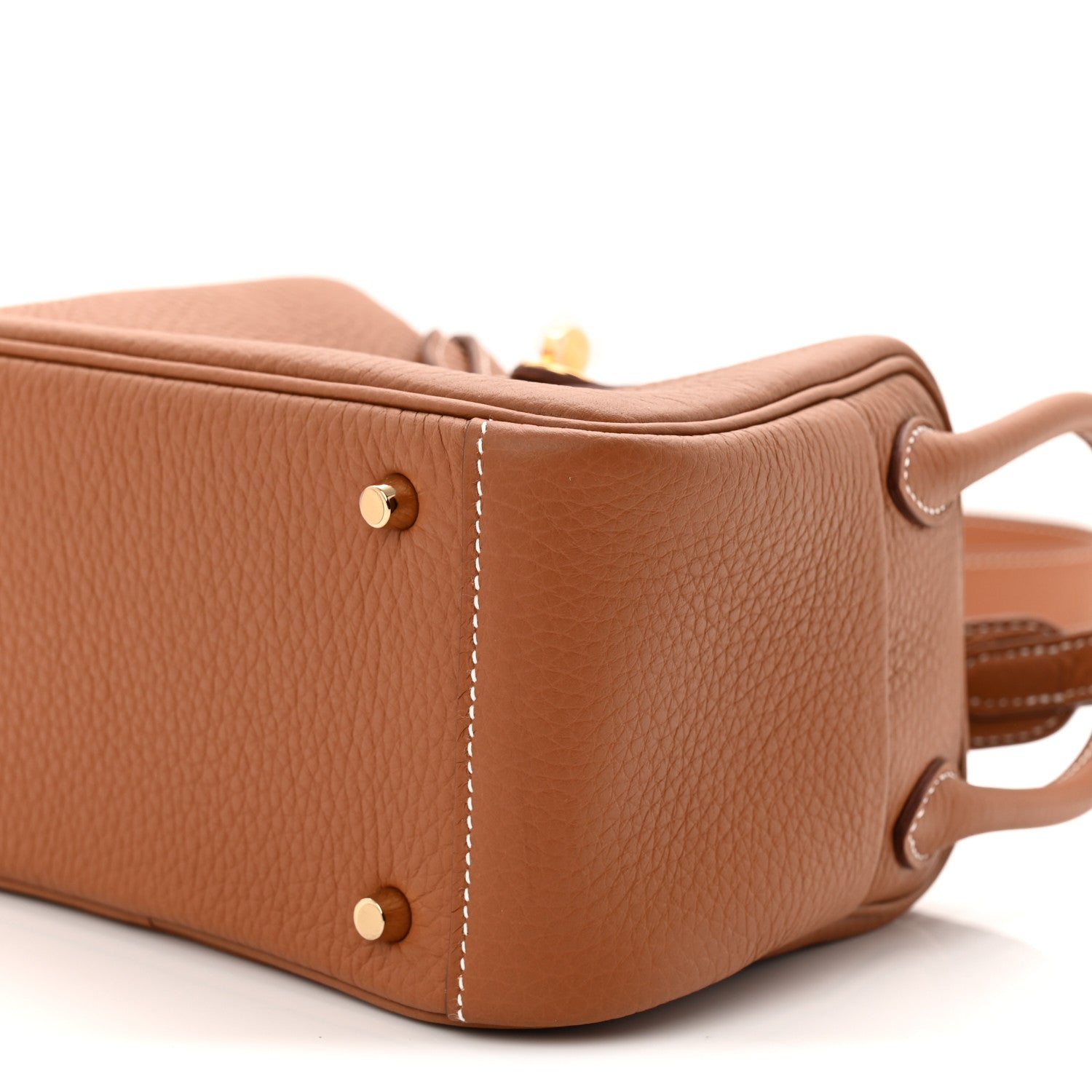 Hermes Taurillon Clemence Mini Lindy 20 Gold 10 of 11