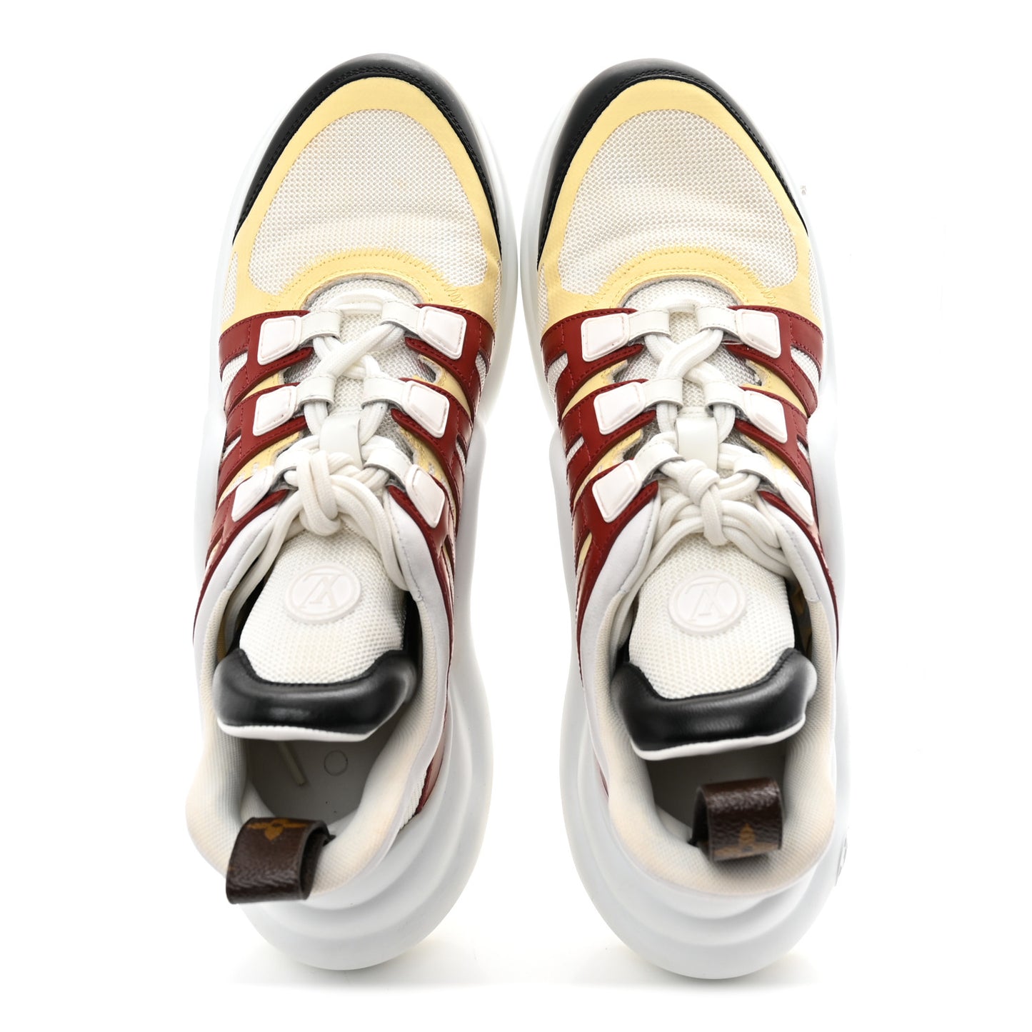Calfskin Technical Nylon LV Archlight Sneakers 40.5 Terracotta
