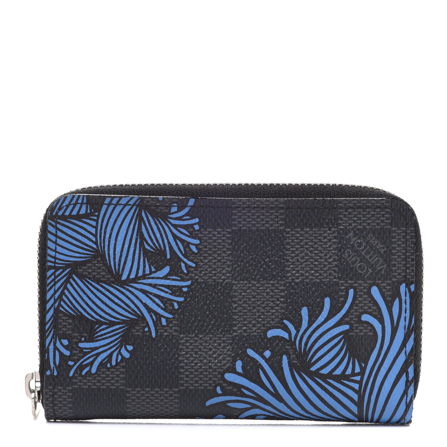 Louis Vuitton Damier Graphite Rope Zippy Coin Purse Blue 1 of 13