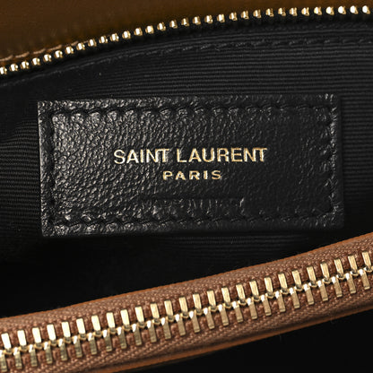 Saint Laurent Calfskin Y Quilted Monogram Medium Loulou Chain Satchel Dark Natural 6 of 10